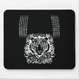 Muay Thai Tiger Tattoo Kickboxing Asian Cultural S Mouse Pad