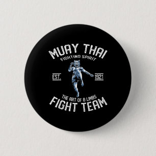 Muay Thai Tiger - Thai Boxing And Kickboxing Gift 2 Inch Round Button