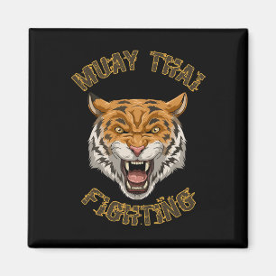 Muay Thai Tiger - Thai Boxing And Kickboxing Gift  Magnet
