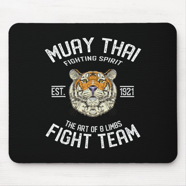 Muay Thai Tiger Thai Boxing Kickboxing  Mouse Pad (Front)