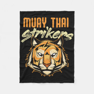 Muay Thai Tiger Thai Boxing Thailand Kickboxing _2 Fleece Blanket