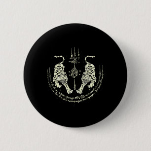 Muay Thai Tigers Martial Art Fighter Kickboxing Th 2 Inch Round Button