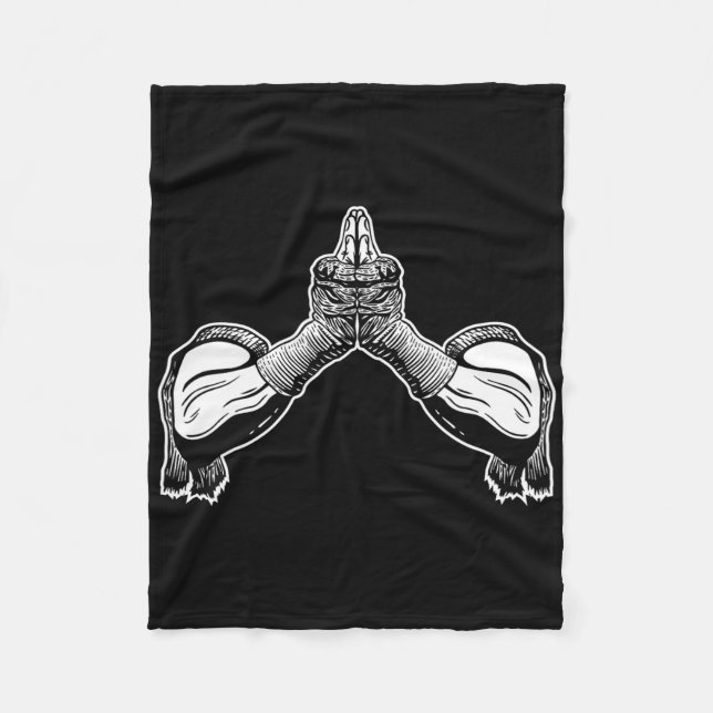 Muay Thai Traditional Wear  Fleece Blanket (Front)