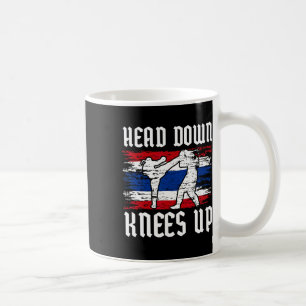 Muay Thai Training Martial Art Sports Head Down Kn Coffee Mug