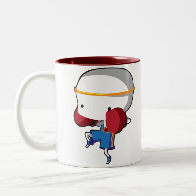 Muay Thai Two-Tone Coffee Mug (Left)