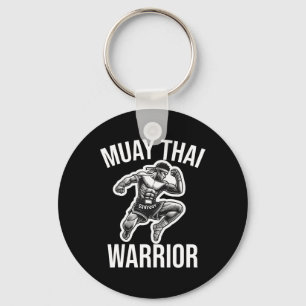 Muay Thai Warrior Boxing Fighting Martial Arts Com Keychain