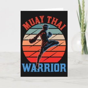 Muay Thai Warrior Martial Arts Hobby Boxing Fighte Card