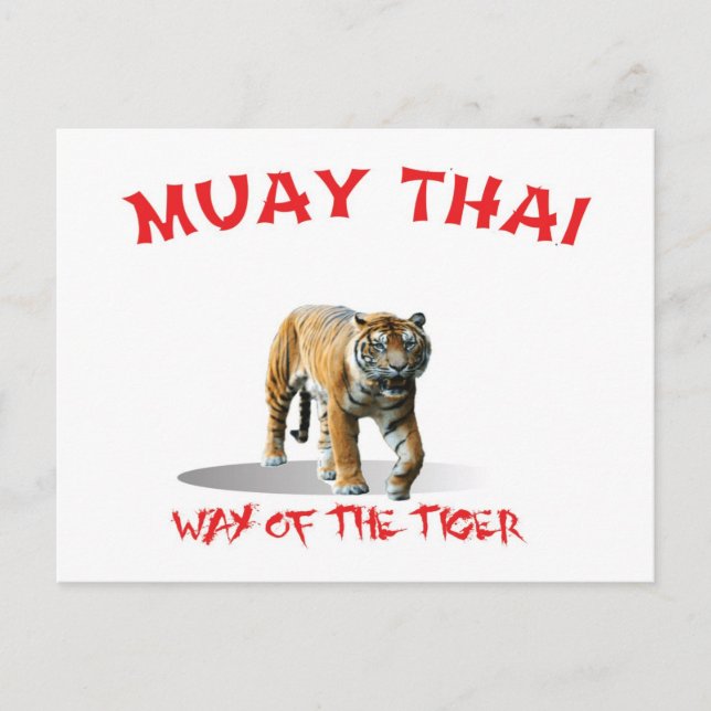 Muay Thai Way of The Tiger Postcard (Front)