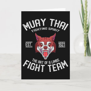 Muay Thai Wolf - Thai Boxing And Kickboxing  Card