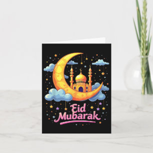 Mubarak Kareem Eid Alfitr Happy Ramadan Karim 2025 Card