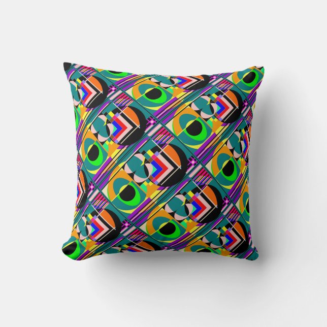 Much Colour Fancy Pillows. Throw Pillow (Front)