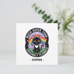 Much Gayer – Funny Cute Black Cat LGBTQ Pride