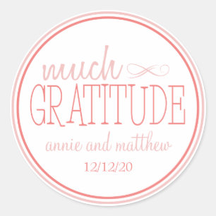 Much Gratitude Labels (Blush / Terra Cotta)