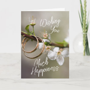 Much Happiness Wedding Greeting Card