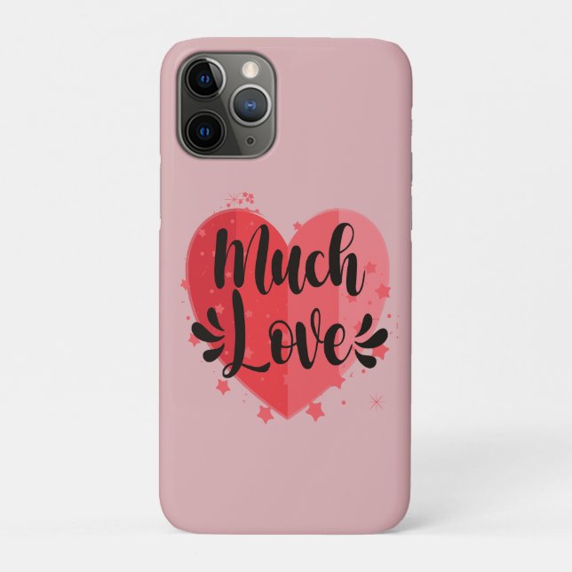 Much Love, Big Heart Case-Mate iPhone Case (Back)