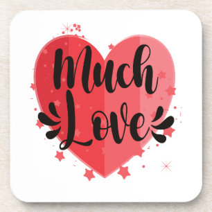 Much Love, Big Heart Coaster