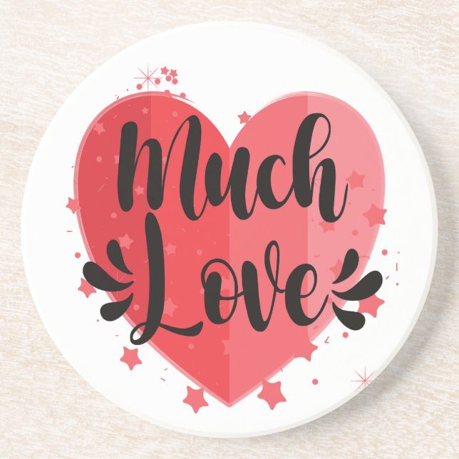 Much Love, Big Heart Coaster (Front)