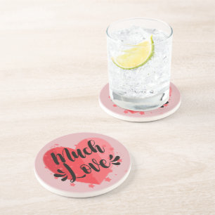 Much Love, Big Heart Coaster