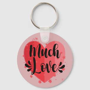 Much Love, Big Heart Keychain