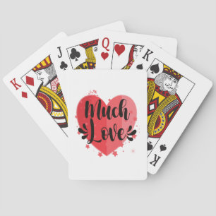 Much Love, Big Heart Playing Cards