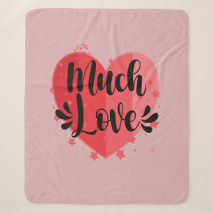 Much Love, Big Heart Sherpa Blanket