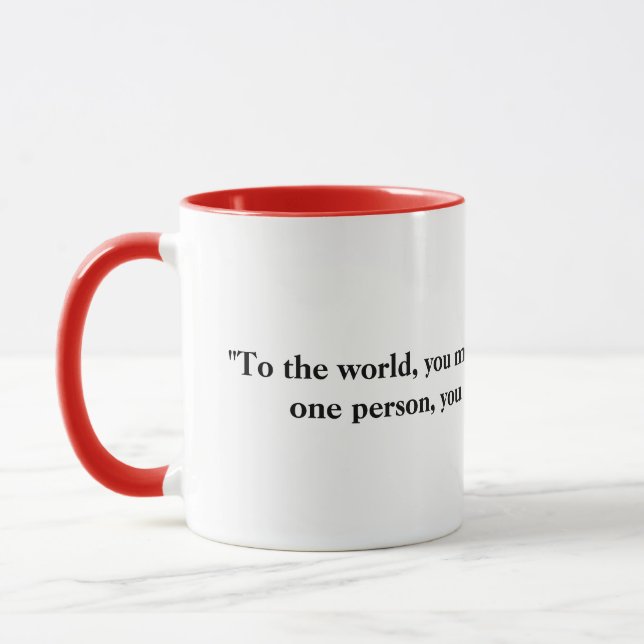 MUCH LOVED  - Love quote --  Mug (Left)