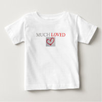 MUCH LOVED - Red graffiti love heart - boy/girl