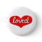 Much Loved - Red love heart -