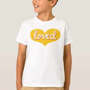 MUCH LOVED -Yellow love heart T-Shirt