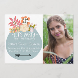 Much to Celebrate Floral Party Invite