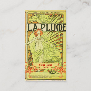 Mucha Art Nouveau - Cartes de visite Art déco