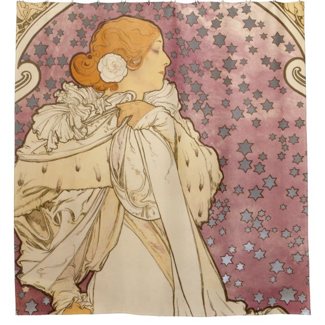 Mucha Art Nouveau Woman Beauty (Front)