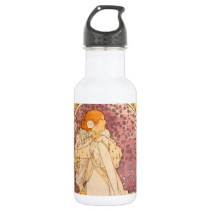 Mucha Art Nouveau Woman Beauty 532 Ml Water Bottle