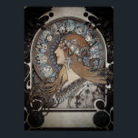 Mucha Art Nouveau Woman Vintage French Zodiac Post Poster<br><div class="desc">A very beautiful vintage travel poster advertising bicycle sports in the 1900s. Check out our shop for more Vintage Posters.</div>