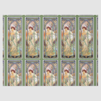 Mucha Art Nouveau Wrapping Tissue Paper