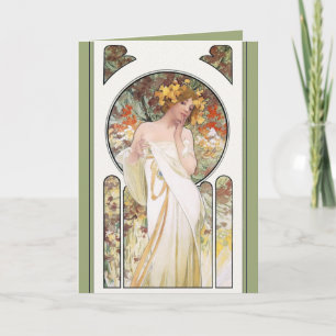 Mucha CARD:  Sylvais Perfume Ad Card