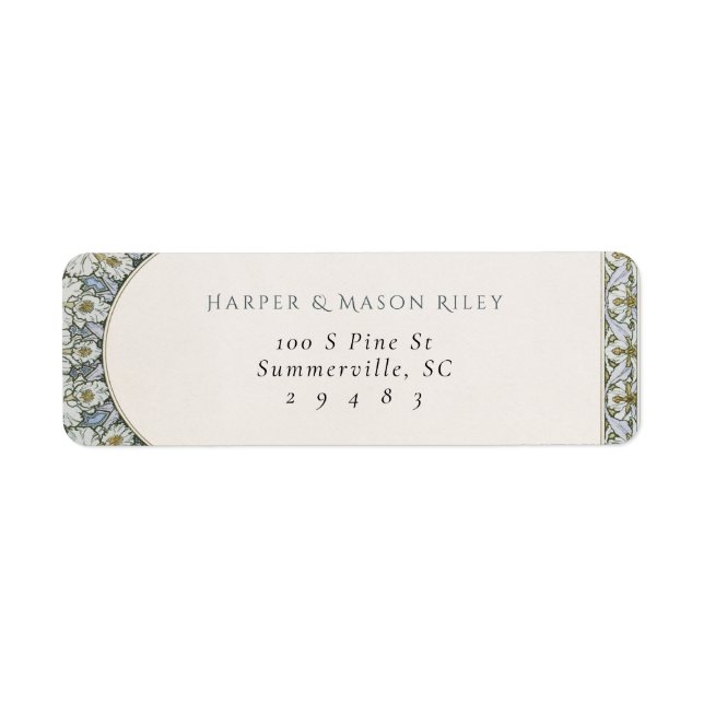 Mucha Custom Return Address Label (Front)