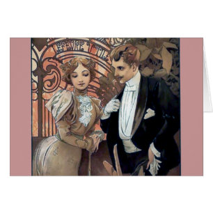 Mucha flirt woman man romantic love