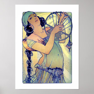 Mucha Gypsy girl Poster