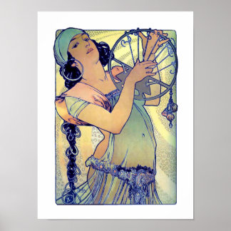 Mucha Gypsy girl Poster