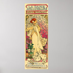 Mucha - La Dame Aux Camelias Poster