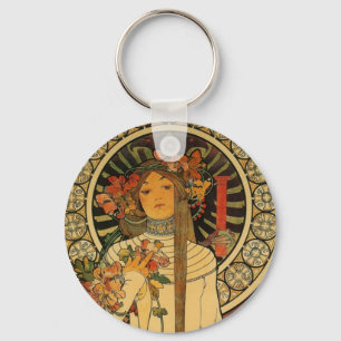 Mucha La Trappistine Keychain
