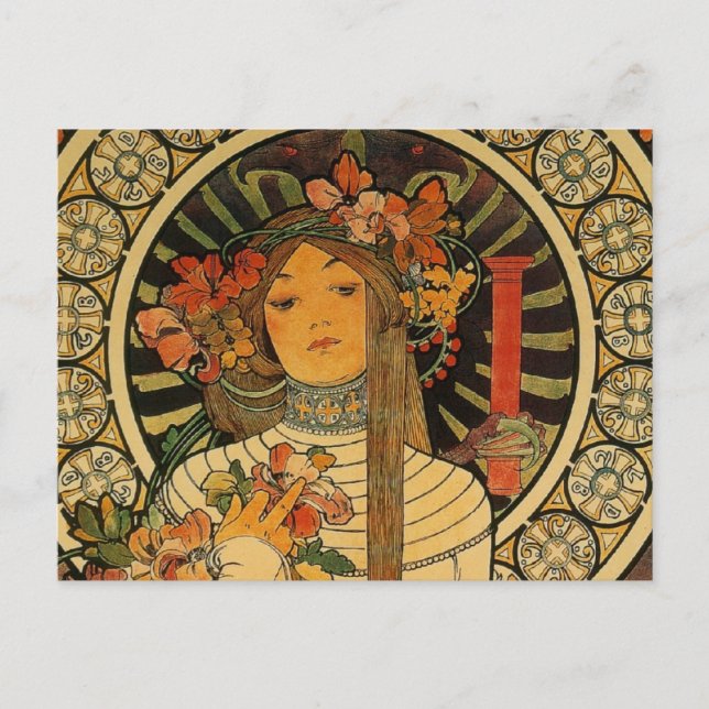 Mucha La Trappistine Postcard (Front)