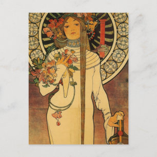 Mucha La Trappistine Postcard