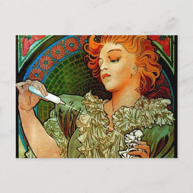 Mucha Lance Parfum Rodo Postcard (Front)