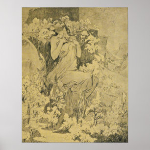 Mucha - Mai Cocorico Poster