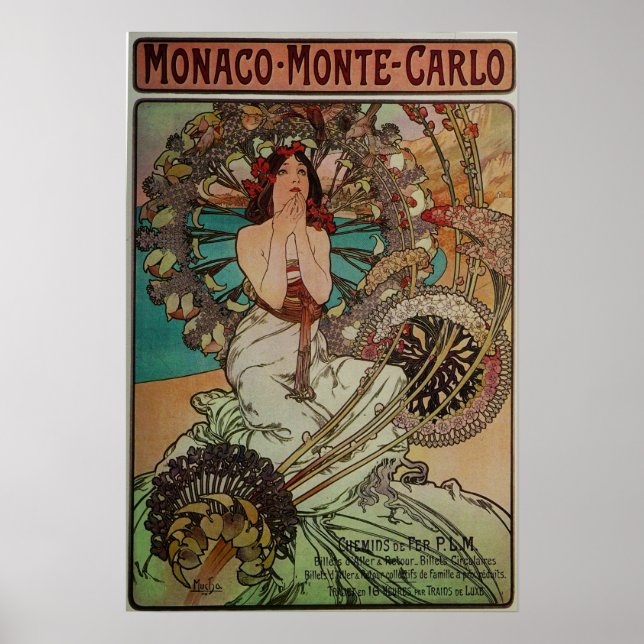 Mucha - Monaco Monte Carlo Poster (Front)