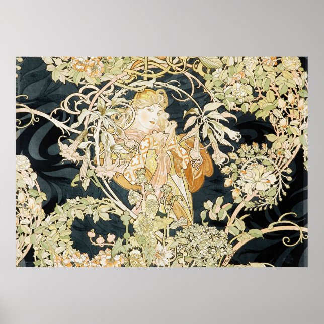 Mucha’s Femme a la Marguerite Poster (Front)