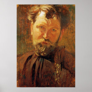 Mucha - Self Portrait Poster