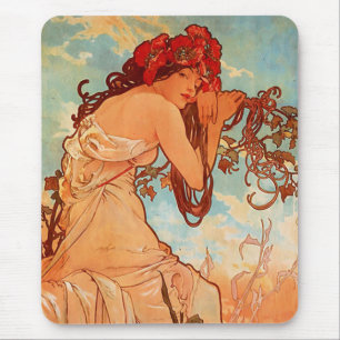 Mucha Summer Mouse Pad